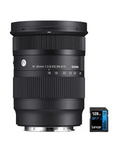 Lente Sigma 16-28mm F2.8 DG DN para Sony E + Tarjeta 128GB
