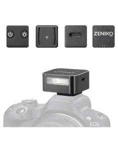 Flash Mini Zeniko ZF04 Speedlite 372 Disparos 6500K Negro