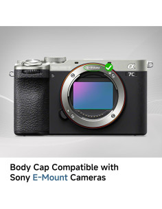 Kit de Tapa de Cuerpo y Tapa Trasera de Lente JJC para Sony 2