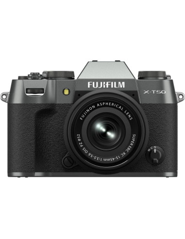 Cámara Digital Sin Espejo Fujifilm X-T50 Kit Lente 15-45mm Plata