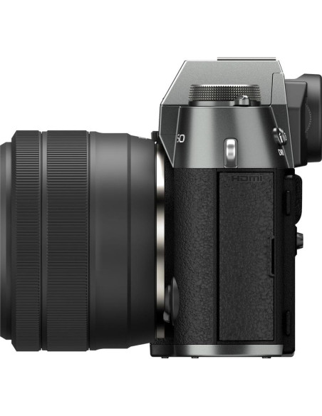 Cámara Digital Sin Espejo Fujifilm X-T50 Kit Lente 15-45mm Plata