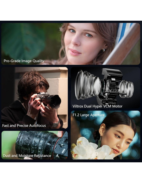 Lente Viltrox 56mm F1.2 para Fujifilm X, Autofoco, 1.15kg