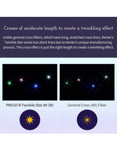 Filtro Cruzado Kenko PRO1D R-Twinkle Star 8-Linea 62mm 2