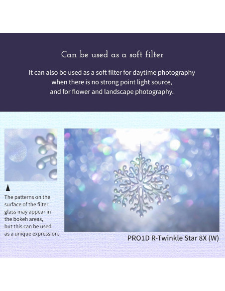 Filtro Cruzado Kenko PRO1D R-Twinkle Star 8-Linea 62mm