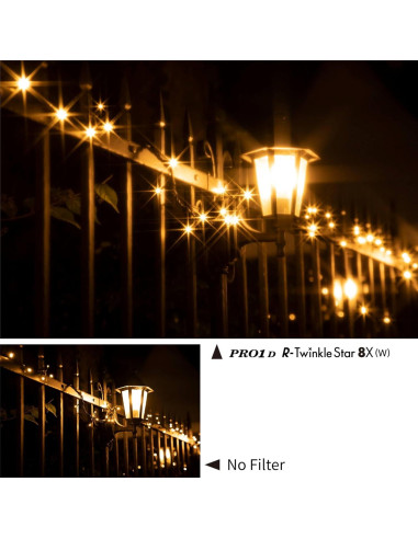 Filtro Cruzado Kenko PRO1D R-Twinkle Star 8-Linea 62mm