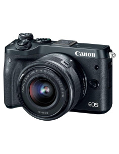 Cámara Canon EOS M6 Kit con Lente 15-45mm Negro