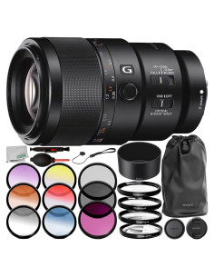 Lente Sony FE 90mm f/2.8 Macro G OSS + Kit de Filtros 7PC