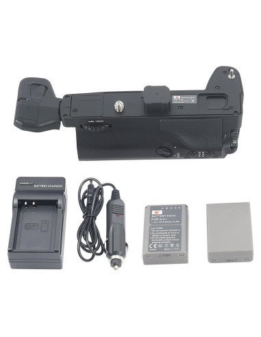 Empuñadura Vertical DSTE HLD-7 + 2 Baterías BLN-1 para Olympus E-M1