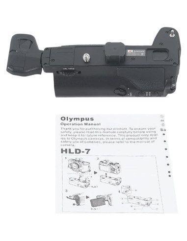 Empuñadura Vertical DSTE HLD-7 + 2 Baterías BLN-1 para Olympus E-M1