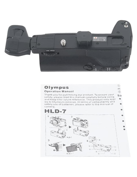Empuñadura Vertical DSTE HLD-7 + 2 Baterías BLN-1 para Olympus E-M1