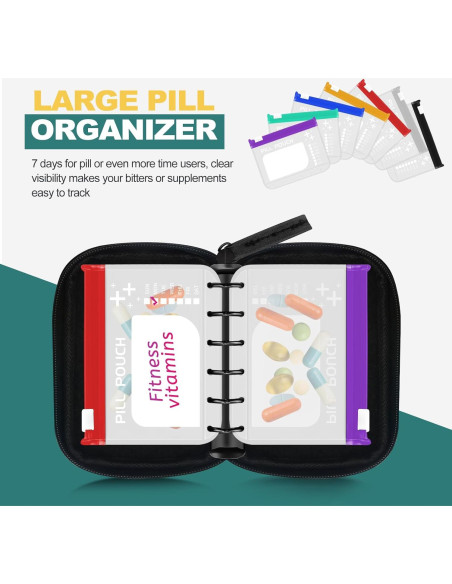 Organizador de Pastillas Grande Timueetech a Prueba de Agua
