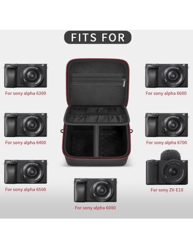 Funda Dura para Cámara Sony Alpha ZV-E10 A6400 A6000 370g