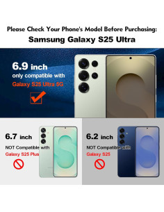 2 Cristales de Lente de Cámara Trasera Samsung Galaxy S25 Ultra + Kit 2