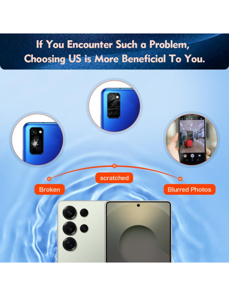 2 Cristales de Lente de Cámara Trasera Samsung Galaxy S25 Ultra + Kit
