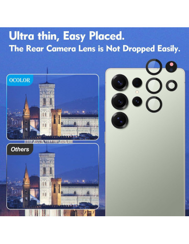 2 Cristales de Lente de Cámara Trasera Samsung Galaxy S25 Ultra + Kit