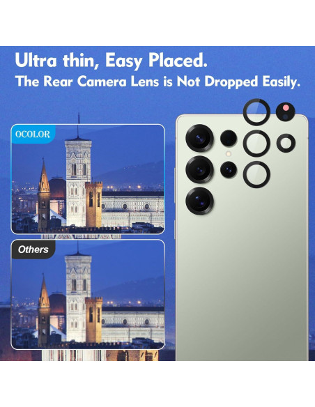 2 Cristales de Lente de Cámara Trasera Samsung Galaxy S25 Ultra + Kit