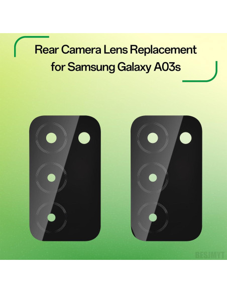 Paquete de 2 lentes de cámara trasera Samsung Galaxy A03s