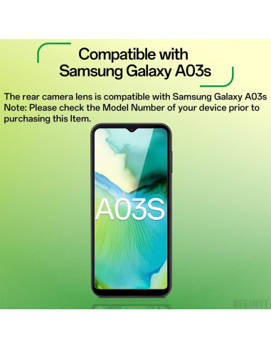 Paquete de 2 lentes de cámara trasera Samsung Galaxy A03s