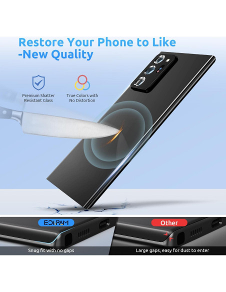 Cristal Trasero Samsung Galaxy Note 20 Ultra Eonpam Negro