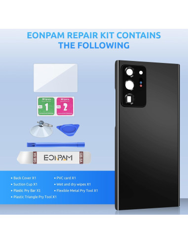 Cristal Trasero Samsung Galaxy Note 20 Ultra Eonpam Negro