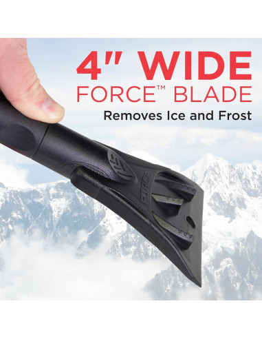 Cepillo de Nieve Mallory Force 17" con Raspador - Paquete de 2