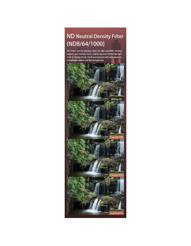 Kit de Filtros Magnéticos Kase Revolution Plus 52mm - CPL, ND8, ND64, ND1000