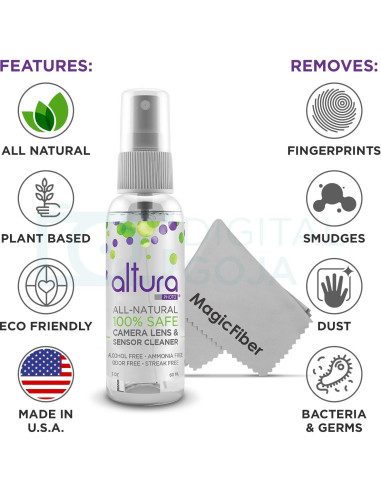 Kit de limpieza profesional Altura Photo para cámaras DSLR y sin espejo
