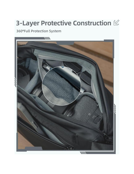 Bolsa de Mensajero Llano SHENZHEN Verde para Cámara DSLR