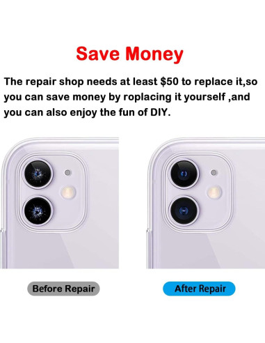 Reemplazo Lente de Cristal Cámara Trasera OEM iPhone 11
