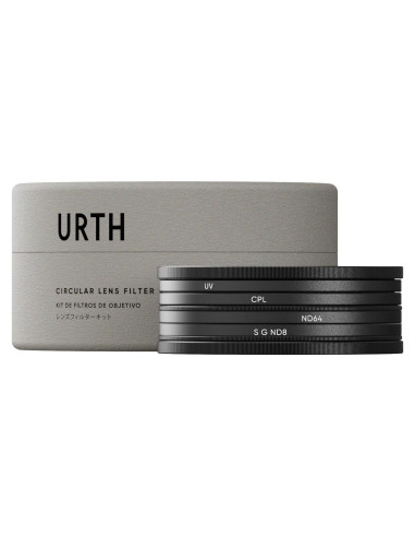 Kit de Filtros de Lente Urth 72mm 4-en-1 UV, CPL, ND64, ND8