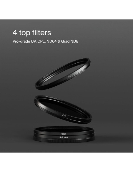 Kit de Filtros de Lente Urth 72mm 4-en-1 UV, CPL, ND64, ND8