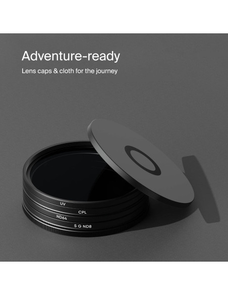 Kit de Filtros de Lente Urth 72mm 4-en-1 UV, CPL, ND64, ND8