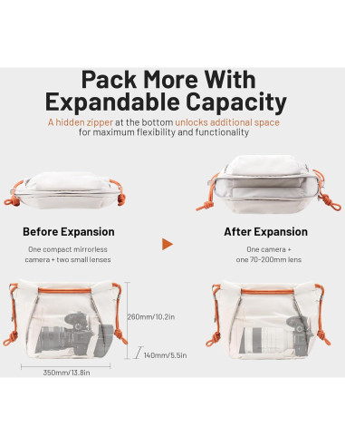 Bolsa de Cámara PGYTECH OneGo Negra 0.61 kg Compacta