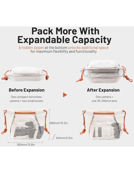 Bolsa de Cámara PGYTECH OneGo Negra 0.61 kg Compacta