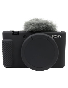 Funda de cámara Easy Hood para Sony ZV-1, silicona negra