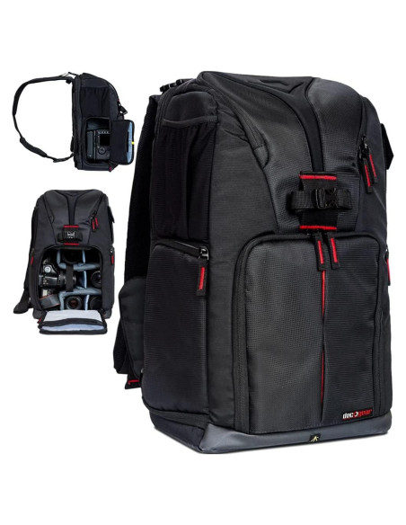 Mochila para Cámara DSLR Deco Gear, Compartimentos Personalizables
