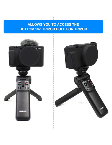 Funda de cámara Easy Hood para Sony ZV-1, silicona negra