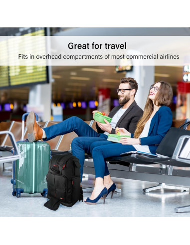 Mochila para Cámara DSLR Deco Gear, Compartimentos Personalizables