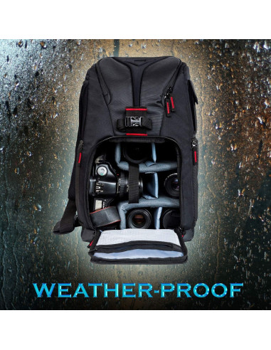 Mochila para Cámara DSLR Deco Gear, Compartimentos Personalizables