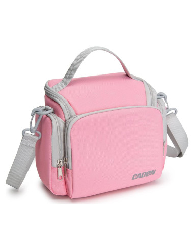 Bolsa de Hombro Compacta CADeN para Cámara SLR/DSLR Rosa