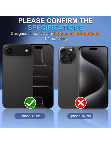 Protector de Lente de Cámara Suoman para iPhone 17 Air - Vidrio Templado