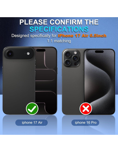 Protector de Lente de Cámara Suoman para iPhone 17 Air - Vidrio Templado