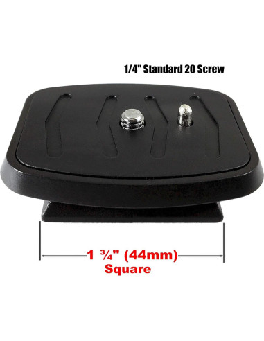 Adaptador de Montaje DaVoice QB-4W para Trípodes 44mm