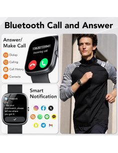 Reloj Inteligente Taopodo HD 1.91" Monitoreo Cardíaco IP68 2