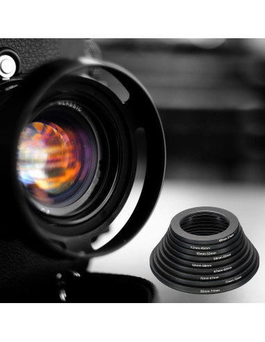 Anillo Adaptador de Filtro PATIKIL 27mm-30mm Aluminio Negro