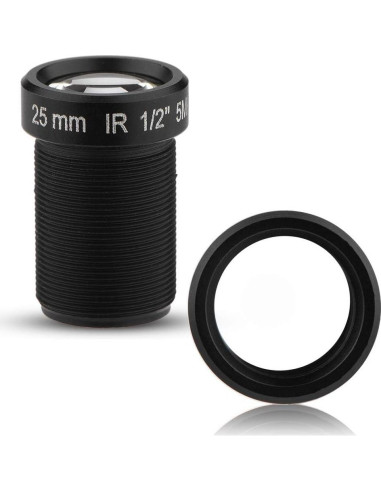 Lente de Cámara CCTV HD Wendry 5MP 25mm Visión Nocturna IR