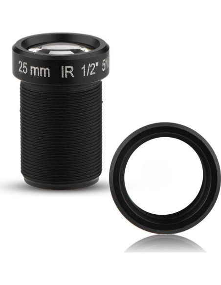 Lente de Cámara CCTV HD Wendry 5MP 25mm Visión Nocturna IR