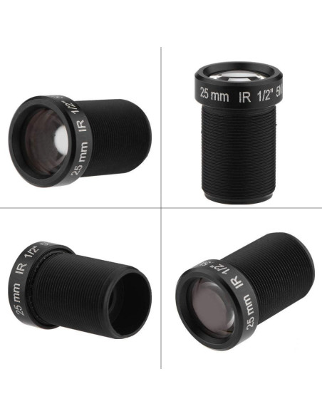 Lente de Cámara CCTV HD Wendry 5MP 25mm Visión Nocturna IR