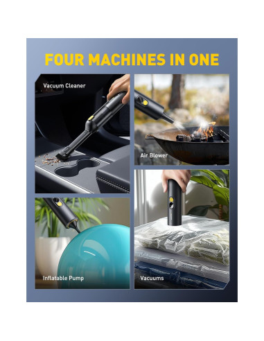 Aspiradora de Coche Portátil Inalámbrica AUXITO VC030 14000Pa