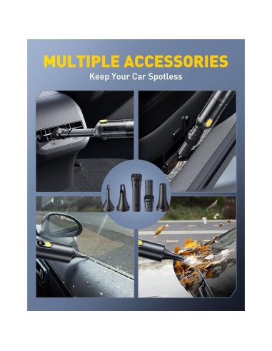 Aspiradora de Coche Portátil Inalámbrica AUXITO VC030 14000Pa